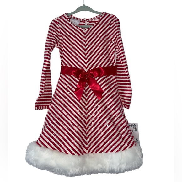 Girls striped dress (5T) - Picture 4 of 11